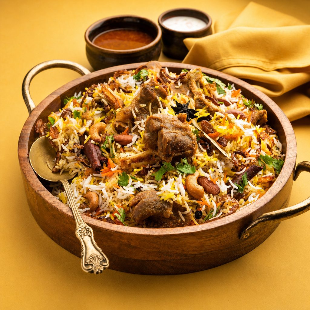 GOAT-DUM BIRYANI (Bone - In).