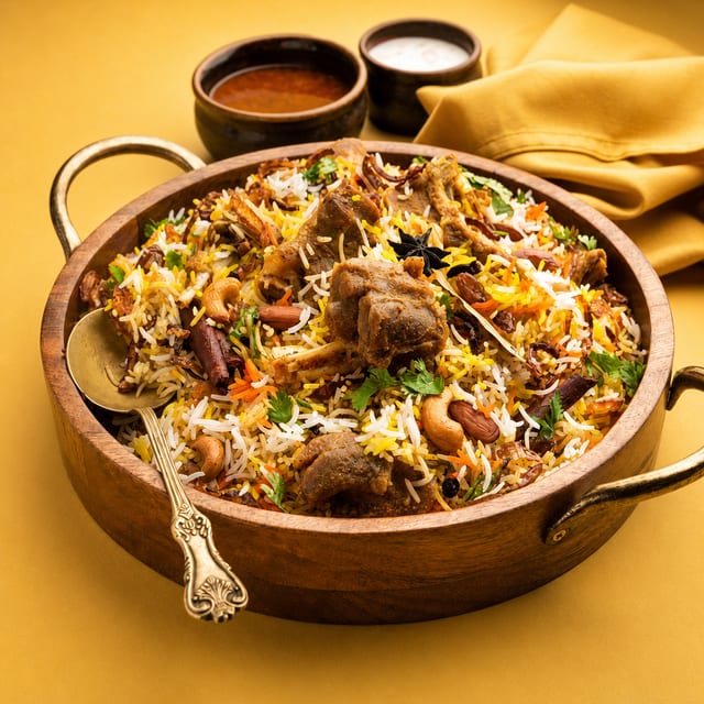 GOAT-DUM BIRYANI (Bone - In).