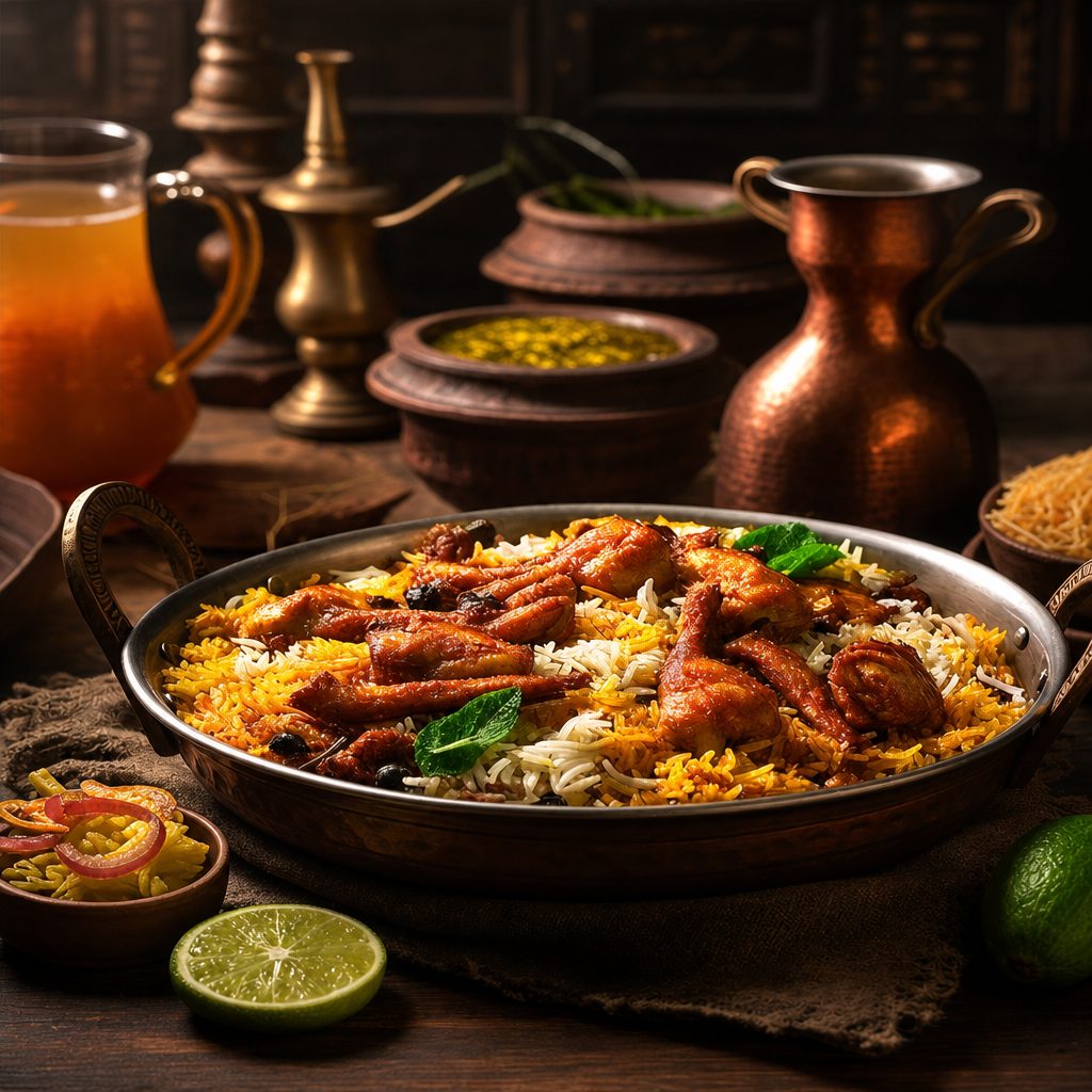 CHICKEN-65 BIRYANI.
