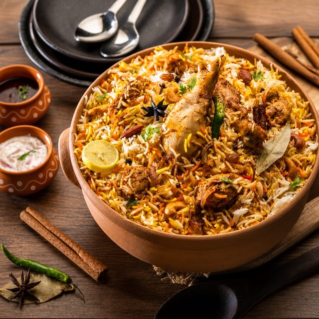 FAMILY PACK CHICKEN DUM BIRYANI.