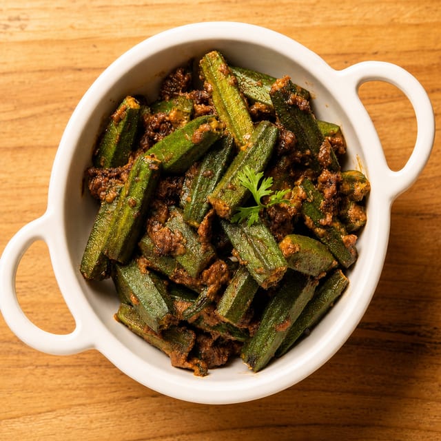 BHINDI (okra) MASALA.