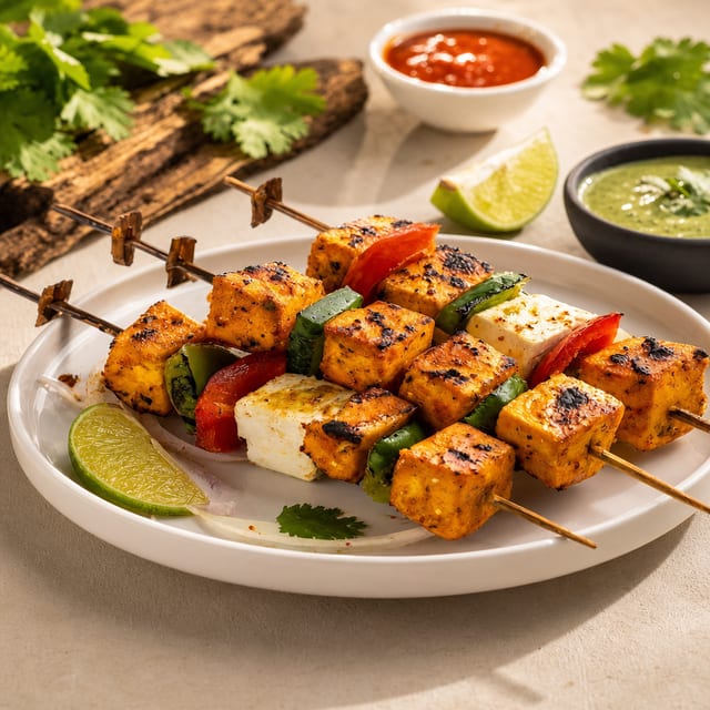 TANDOORI-PANEER TIKKA (5 Pcs).
