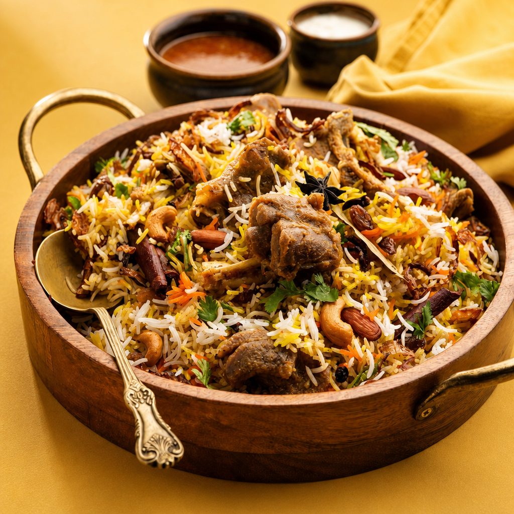 GOAT-KEEMA BIRYANI.